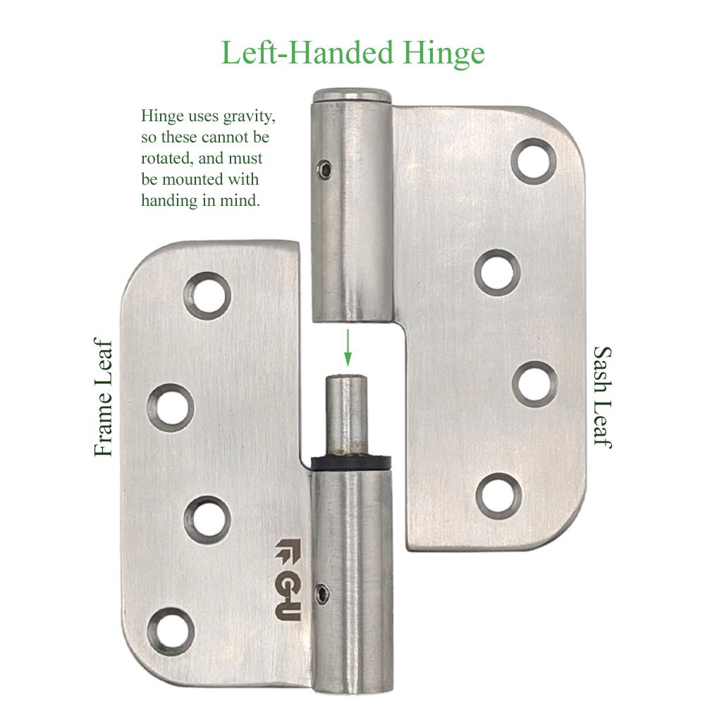 こんぶ Ferco Three-Way Adjustable Hinges (Box of 3 Hinges) - Choose Options