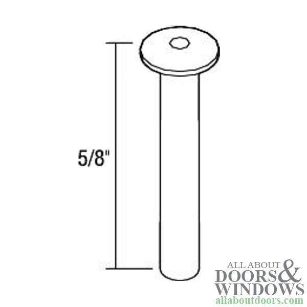 Balance Rivet with Dimensions – 60 Series 5/8 x 1/8 Inch 