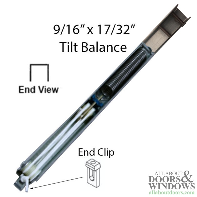 5/8 x 9/16 Tilt Sash Balance with #5 Clip 