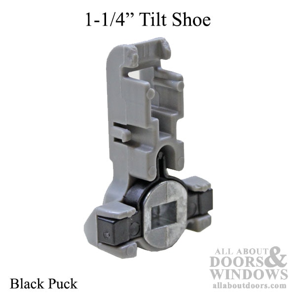 Tilt Sash Balance Shoe – Inverted Channel Black 1-1/4 Inch 