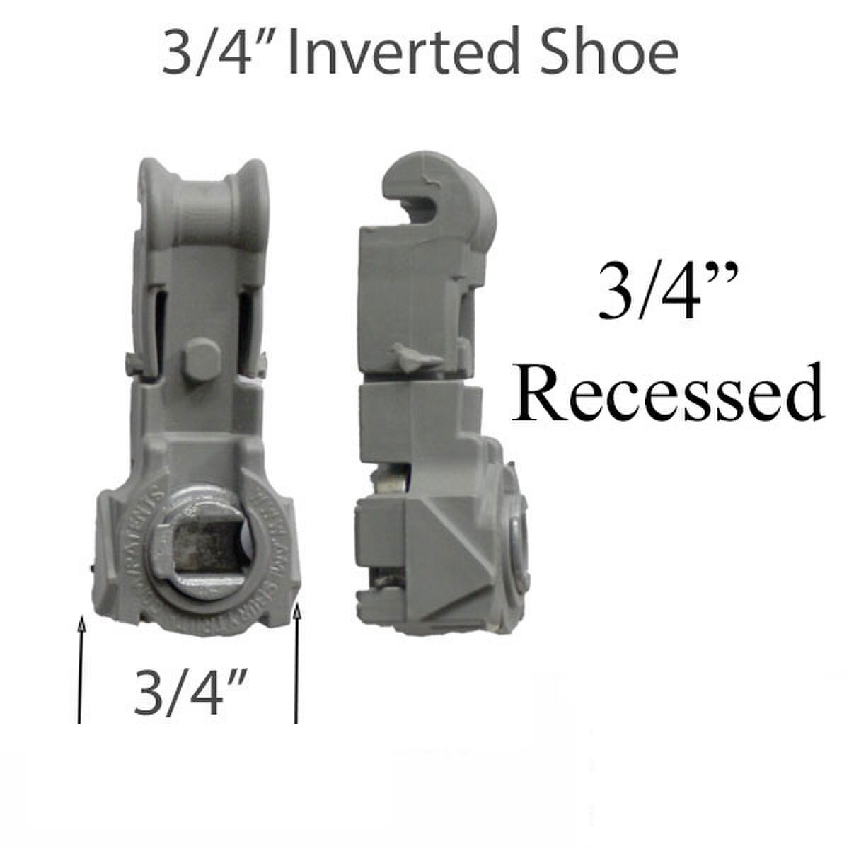Tilt Shoe, 747 Inverted Channel Balance, T-Lock with wire spring