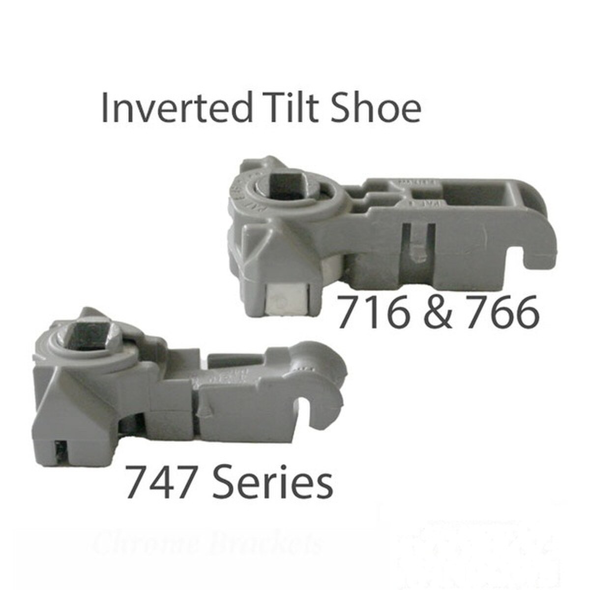 Tilt Shoe, 747 Inverted Channel Balance, T-Lock with wire spring