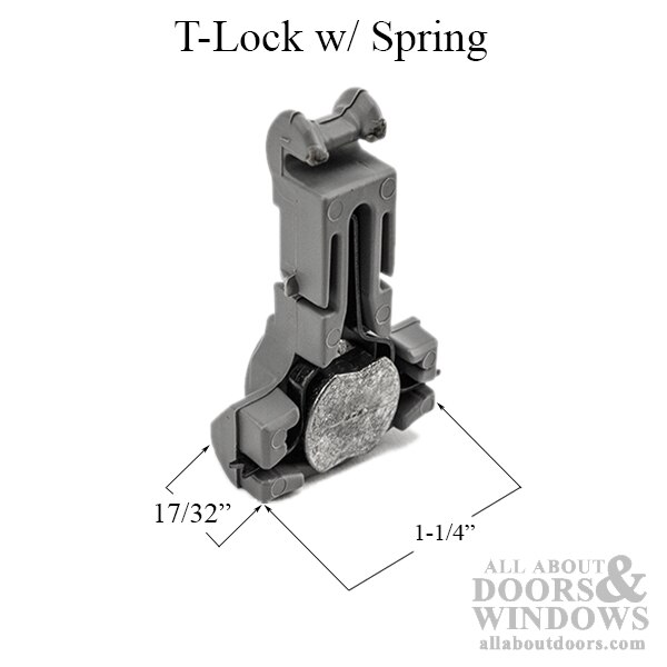 T-Lock with Dimensions – Aluminum Puck Open Cam 