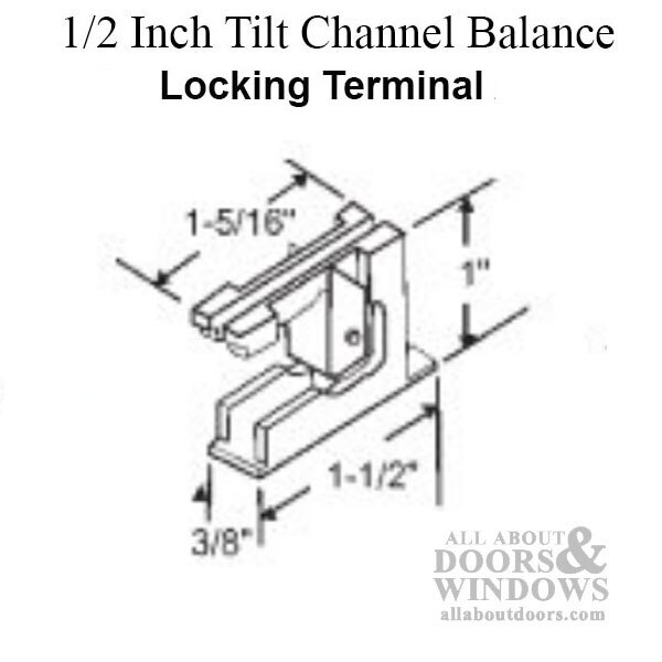 End Bracket Attachment #16 with Metal Lock – White 