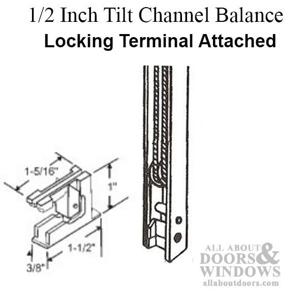 Sash Balance End Bracket #16 – Metal Lock & White Terminal 