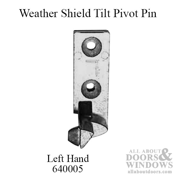 Tilt Window Pivot Pin For Locking Cam Old Style Left Hand Mill Finish