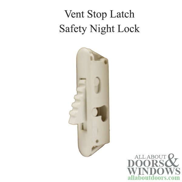 Vent stop lock spring loaded safety ventilation latch