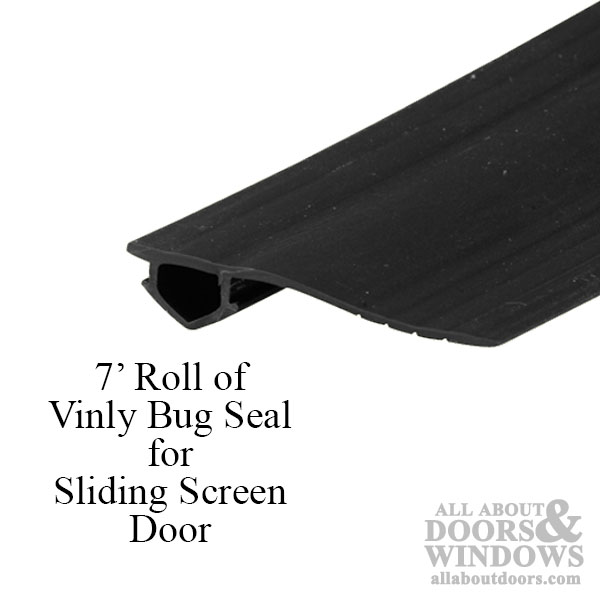 Vinyl Bug Seal For Sliding Screen Door, Sliding Screen Door Bug Weatherstrip