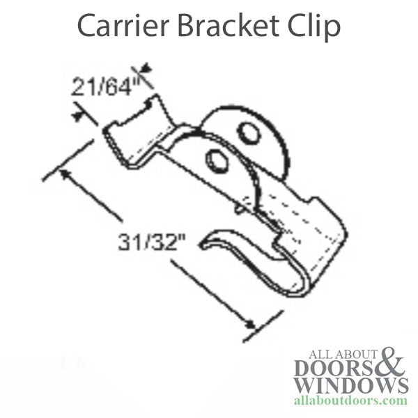 Metal Clip, Carrier Bracket for 75 series 3/8 Tube Spiral Balance