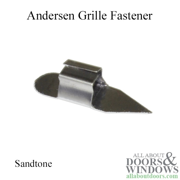 Andersen grille clip, sand tone