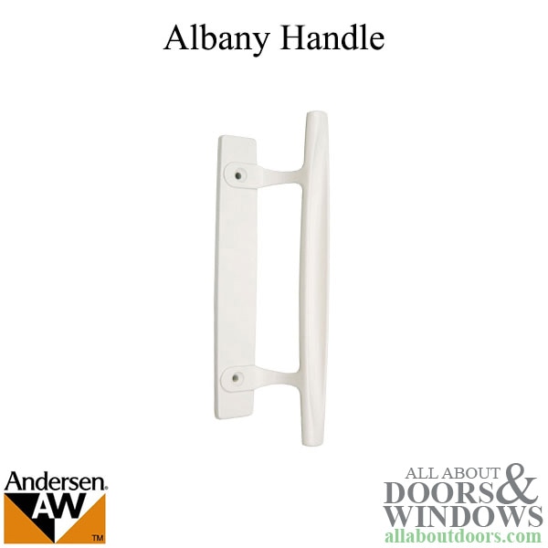 Andersen Frenchwood gliding door interior dished style handle