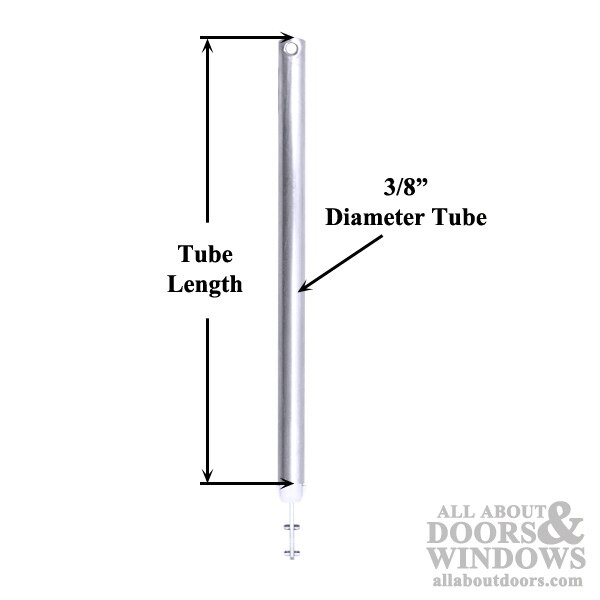3/8 Inch Spiral TiltIn Window Balance Rod with White Bearing and