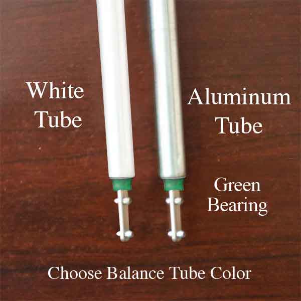 3/8 Inch Spiral TiltIn Window Balance Rod with Green Bearing and