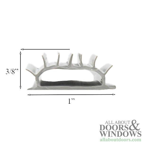 Specs: 208 Series Vinyl Threshold Insert – Cross Section