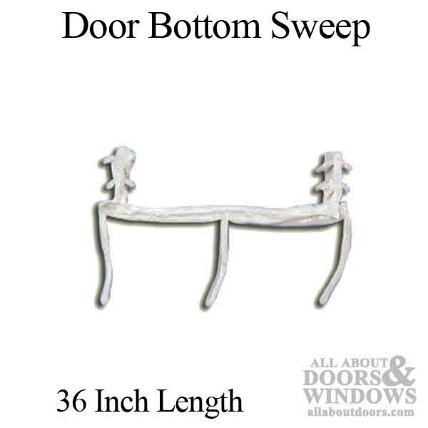 K/K Door Bottom Weatherstrip / Door Sweep, Snap-In, 36 Inch - Beige