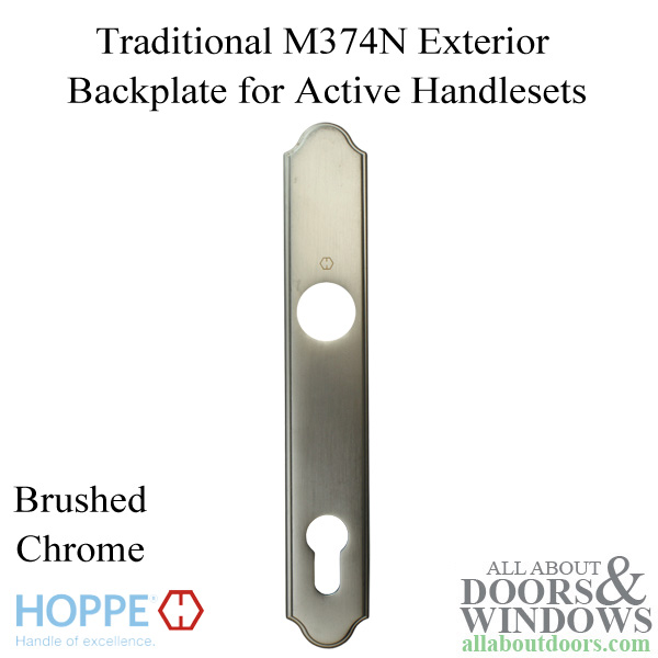 HOPPE traditional exterior backplate M374N for active handlesets