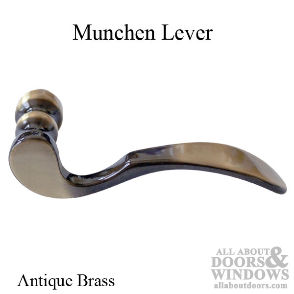 Hoppe Munchen lever handle for right handed multipoint lock handlesets