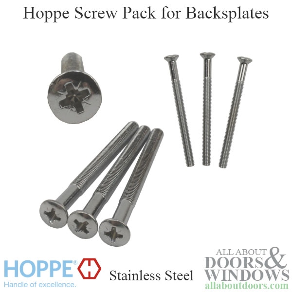 HOPPE screw pack for handle set backplates