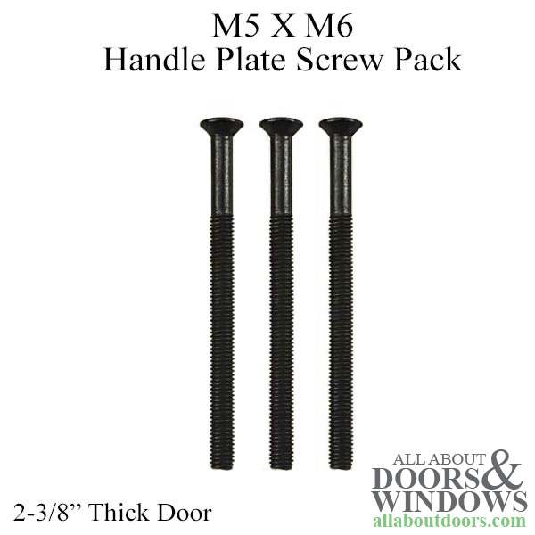 Hoppe backplate M5 x 70mm handle screw pack for 2-3/8 inch doors