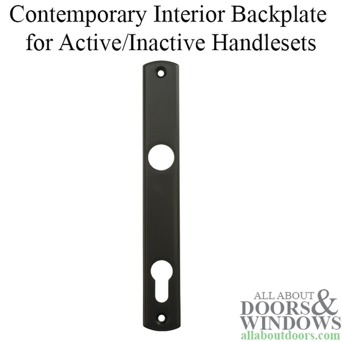 Contemporary Interior Backplate M216N for Active/Inactive Handlesets ...