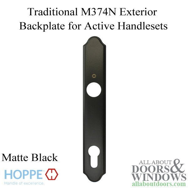 HOPPE traditional exterior backplate M374N for active handlesets
