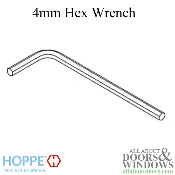HOPPE 4mm hex Allen wrench