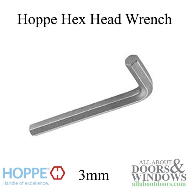 HOPPE 3mm hex Allen wrench for lever set screw