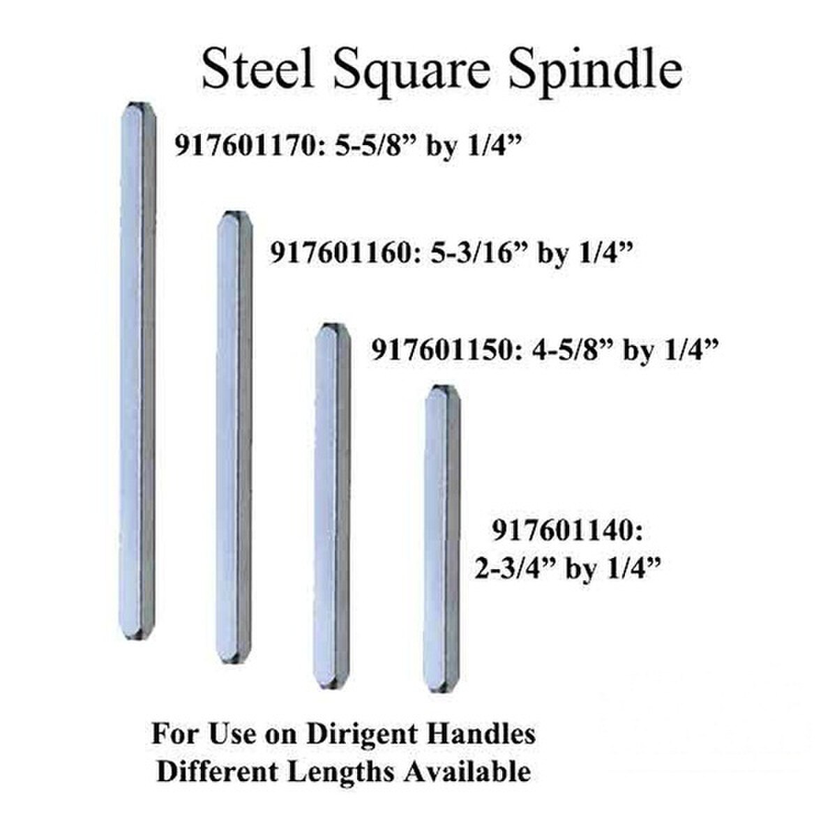 Square Spindle, 1/4