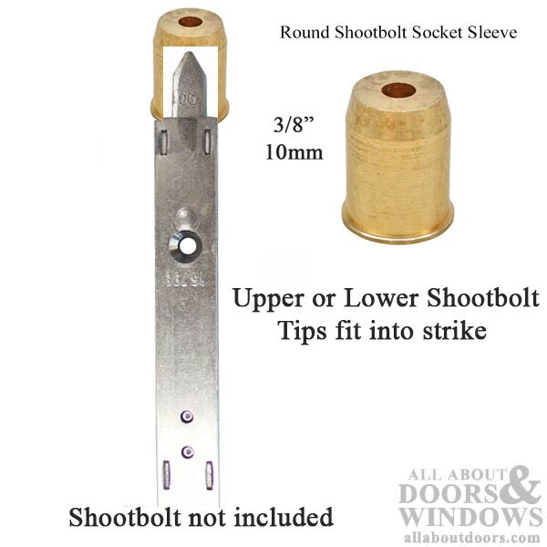 Round Brass Strike Sleeve Installed – Shootbolt Socket