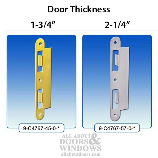 GU Ferco Strike Plate 13/4" thick Door Dark Bronze Latch and