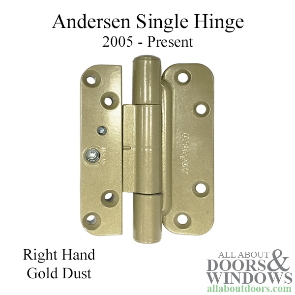 right hand hinge, gold dust
