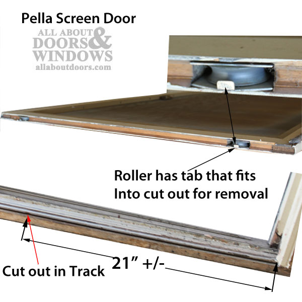 Screen Door Roller Assembly, Pella Sliding Screen Door Parts