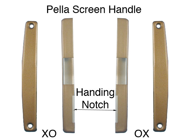 Pella Handle Set, Patio Screen Door Copperite Choose Handing