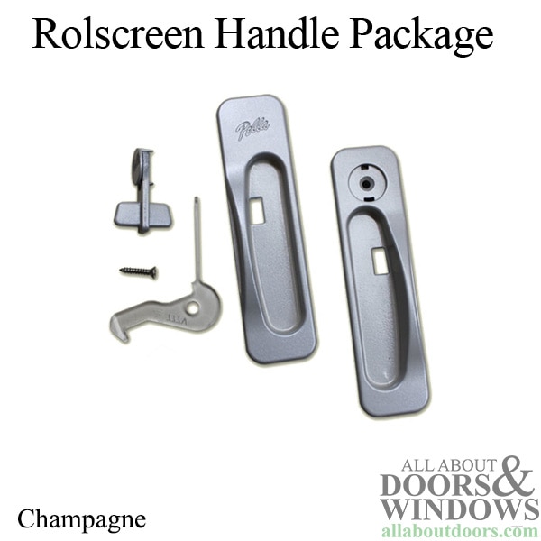 Rolscreen Handle Package in Champagne