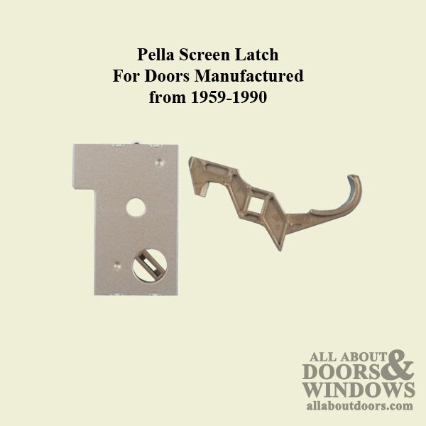 Side view of the Pella Screen Door Latch with Short Handle, Pre 807