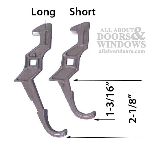 Screen Door Latch Only Long Handle 897 Sd Bronze