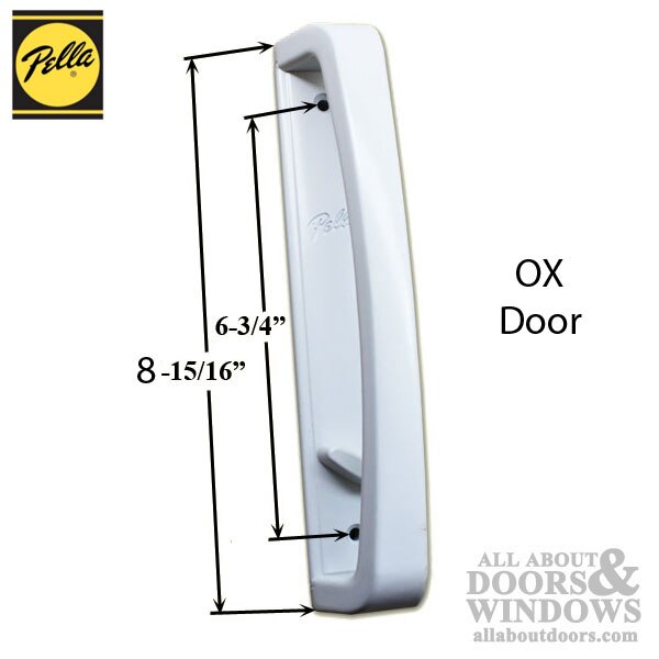 Profile Dimensions of PCS Interior Handle, OX