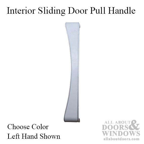 Interior sliding door pull handle