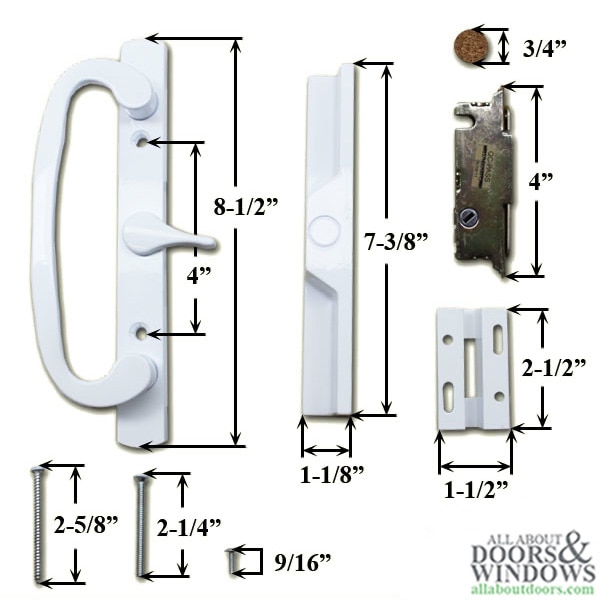 sliding door handle parts