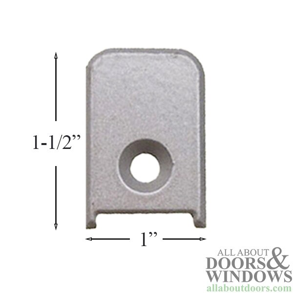 Foot Bolt Strikes (1992-2003) Champagne Finish Dimensions