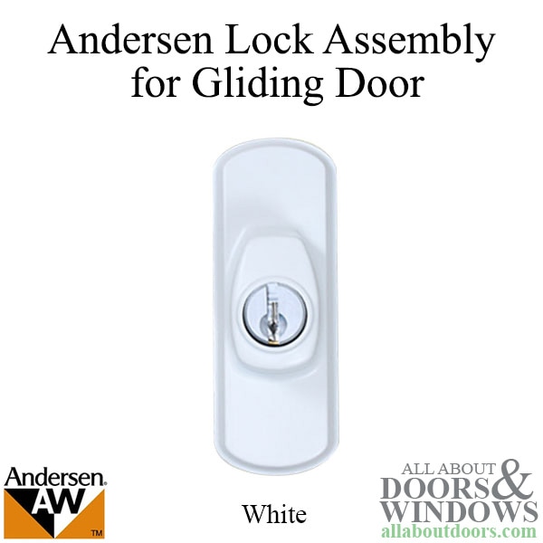 Andersen left hand lock assembly for Frenchwood gliding doors