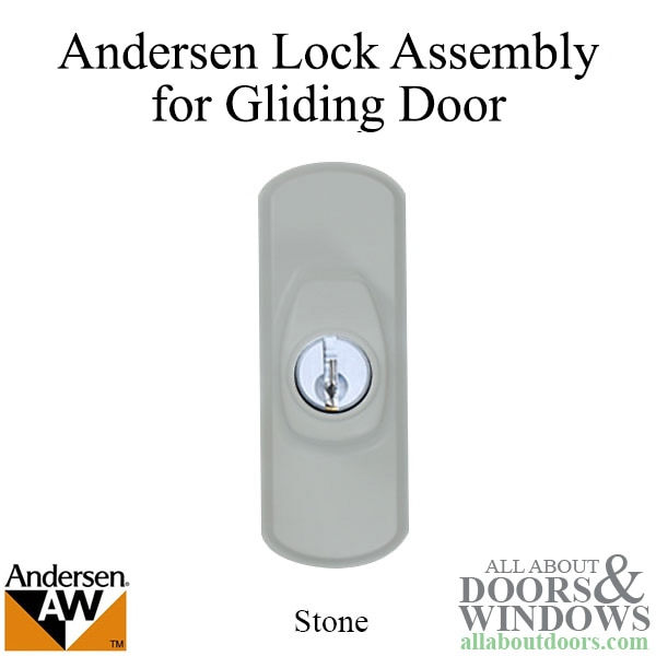Andersen Frenchwood gliding door Albany exterior keyed lock assembly