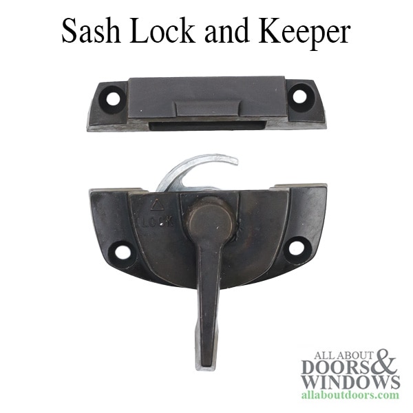 Andersen sash lock and keeper kit for tilt-Wash double hung windows