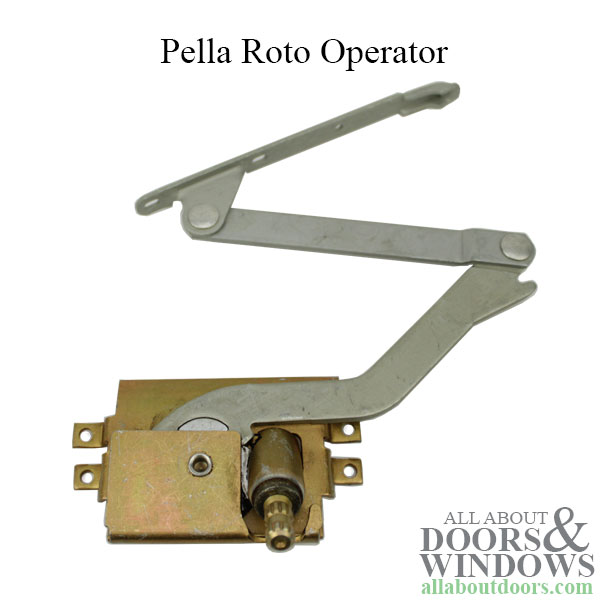 WITHOUT PLASTIC COVER AND HANDLE Pella Casement Roto Operator 1967-1993 LEFT 