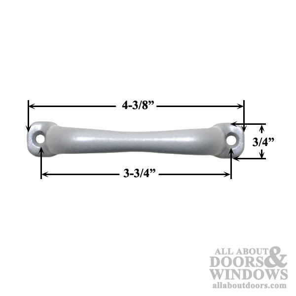 Double Hung Sash Lift Handle for Architect Series - Product Measurements