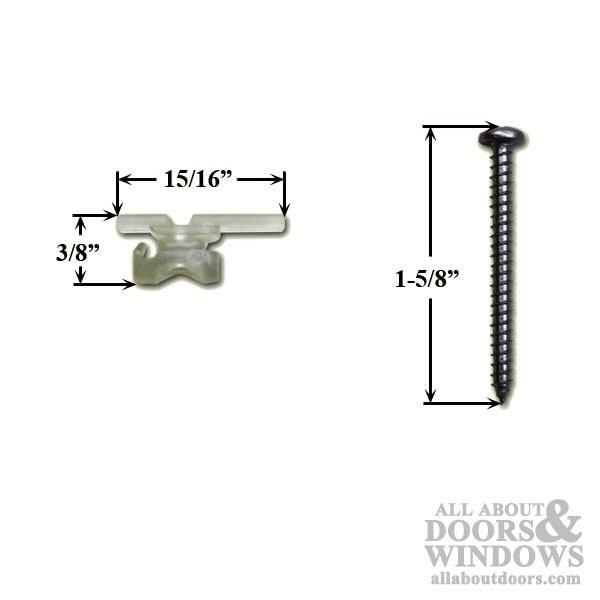 Double Hung PTD Terminal Brake with Screw | Reliable and Secure Window Hardware