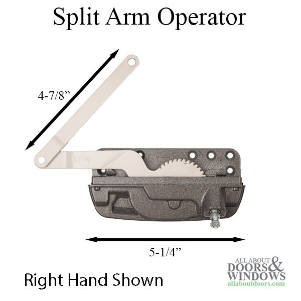 Casement Operator Dimensions