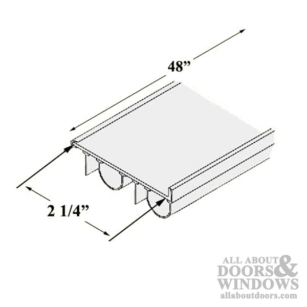 Andersen 48", 2-1/4 Architectural clad in-swing entry door sweep 2001-Present