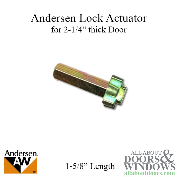 Andersen cross-shaped lock actuator for Frenchwood handleset