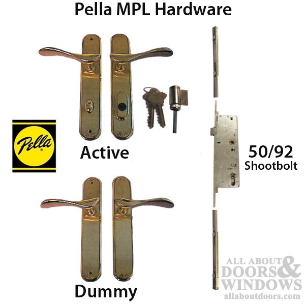Pella Replacement Keyed Cylinder, Replace Pella Sliding Door Handle